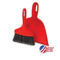 Libman Commercial Dust Pan with Whisk Broom Red, 6PK 906